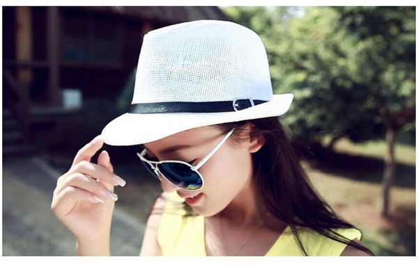 10pcs/lot 01806-beixing summer solid classic belt paper cap men women fedoras hat wholesale, Blue;gray
10pcs/lot 01806-beixing summer solid classic belt paper cap men women fedoras hat wholesale, Blue;gray