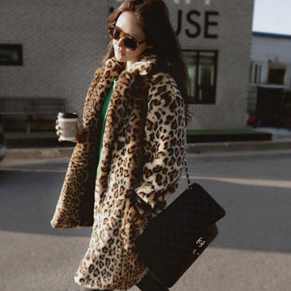 women long line faux fur leopard trench coat in soft touch 2020 woman winter fluffy midi jacket, Black
women long line faux fur leopard trench coat in soft touch 2020 woman winter fluffy midi jacket, Black