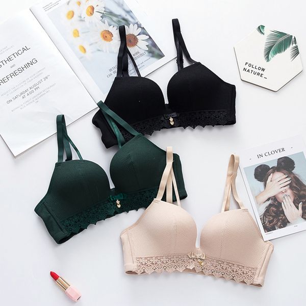 roseheart autumn winter women fashion green pink wireless female bras lace padded push up bralingerie bralette underwear cup a b, Red;black
roseheart autumn winter women fashion green pink wireless female bras lace padded push up bralingerie bralette underwear cup a b, Red;black