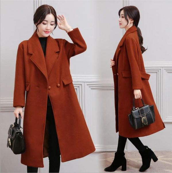 woolen coat 2020 autumn and winter fashion women's plus size coat women jacket belt, Black
woolen coat 2020 autumn and winter fashion women's plus size coat women jacket belt, Black