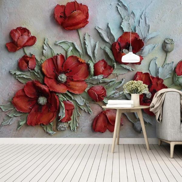 wallpapers custom 3d relief red flower wallpaper tv sofa background living room bedroom wall large mural home decoration 2021
wallpapers custom 3d relief red flower wallpaper tv sofa background living room bedroom wall large mural home decoration 2021