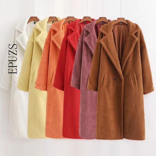 women's fur & faux 12 colour winter pink coat women thick warm long teddy plus size jacket korean lambswool outwear, Black
women's fur & faux 12 colour winter pink coat women thick warm long teddy plus size jacket korean lambswool outwear, Black