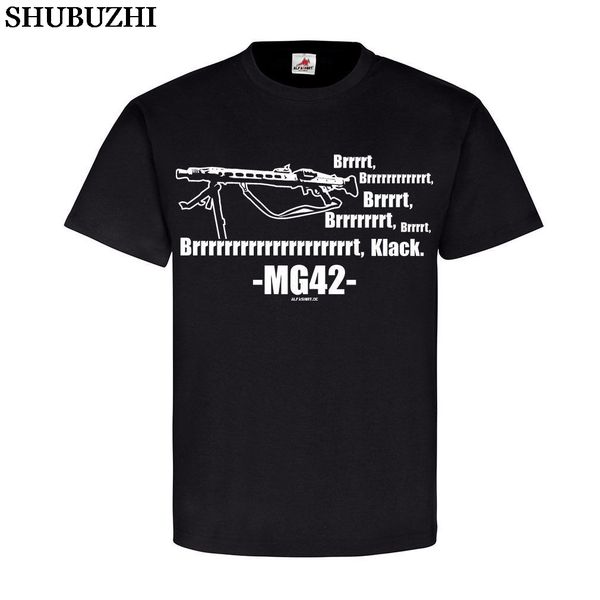 shubuzhi summer 100% cotton casual short sleeve tee masculine streetwear mg42 sound maschinengewehr 42 mg waffe
shubuzhi summer 100% cotton casual short sleeve tee masculine streetwear mg42 sound maschinengewehr 42 mg waffe