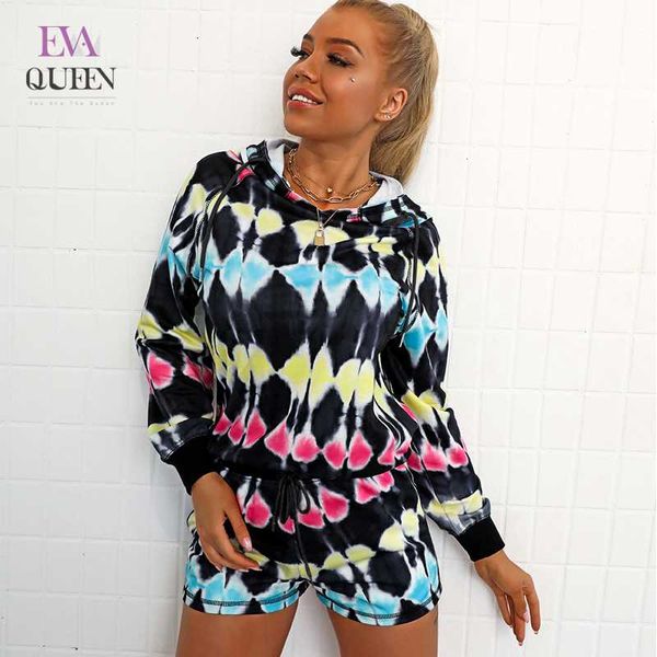 evaqueen hoodie tie dye long sleeve and shorts two piece set women casual drawstring pants sport set summer outfits sets 2020, Gray
evaqueen hoodie tie dye long sleeve and shorts two piece set women casual drawstring pants sport set summer outfits sets 2020, Gray