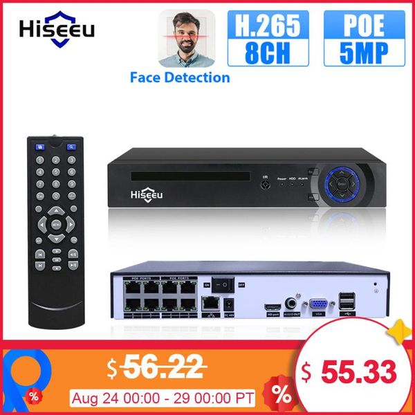 kits hiseeu h.265 4/8ch poe nvr security ip camera video surveillance cctv system p2p onvif 5mp2mp network recorder face detect, Black;white
kits hiseeu h.265 4/8ch poe nvr security ip camera video surveillance cctv system p2p onvif 5mp2mp network recorder face detect, Black;white