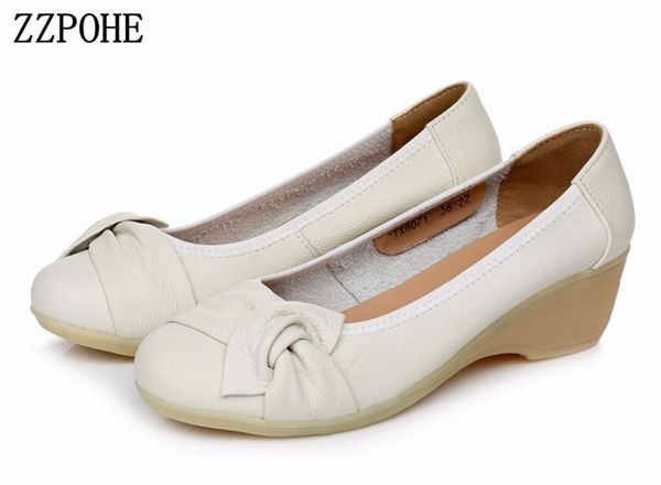 genuine leather women shoes fashion women's round toe high heels wedges shoes woman slip on casual mom ing, Black
genuine leather women shoes fashion women's round toe high heels wedges shoes woman slip on casual mom ing, Black