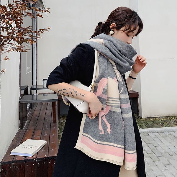 henrye designer silk scarf winter warm imitation cashmere scarves womens mid-length air-conditioning shawl retro horse tassel scarf, Blue;gray
henrye designer silk scarf winter warm imitation cashmere scarves womens mid-length air-conditioning shawl retro horse tassel scarf, Blue;gray