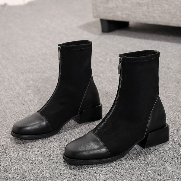 boots 2021 est party prom shoes woman retro ladies winter mixed colors genuine leather low heels zipper, Black
boots 2021 est party prom shoes woman retro ladies winter mixed colors genuine leather low heels zipper, Black