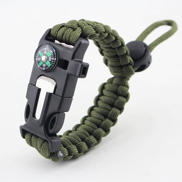 multi functional outdoor survival bracelet camping hiking tactical emergency wrist strap wilderness whistle field survival tool
multi functional outdoor survival bracelet camping hiking tactical emergency wrist strap wilderness whistle field survival tool