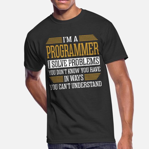 im a programmer i solve problems t shirt men gift cotton size s-3xl male gift comfortable spring autumn cool shirt
im a programmer i solve problems t shirt men gift cotton size s-3xl male gift comfortable spring autumn cool shirt