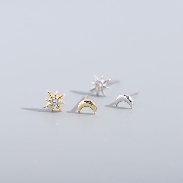 AprilGrass Brand 925 Sterling Silver Star Zircon Stud Earrings for Women Brincos Authentic Sterling Silver Jewelry Tiny Star Cute Ear Studs
AprilGrass Brand 925 Sterling Silver Star Zircon Stud Earrings for Women Brincos Authentic Sterling Silver Jewelry Tiny Star Cute Ear Studs