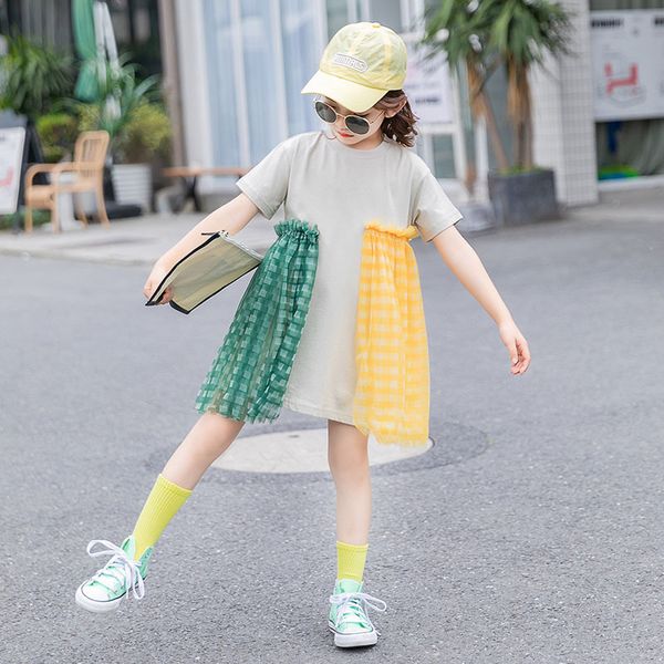 girls summer clothing new 2020 teen girls princess dress children plaid patchwork dresses kids casual dress fashion, #0041, Red;yellow
girls summer clothing new 2020 teen girls princess dress children plaid patchwork dresses kids casual dress fashion, #0041, Red;yellow
