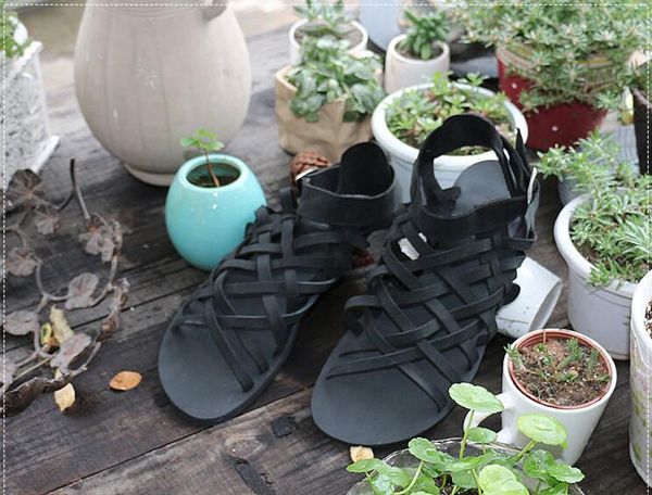 summer men's sandals genuine leather flats moccasins high peep toes cross-tied ankle buckle strap male casual shoes loafers, Black
summer men's sandals genuine leather flats moccasins high peep toes cross-tied ankle buckle strap male casual shoes loafers, Black