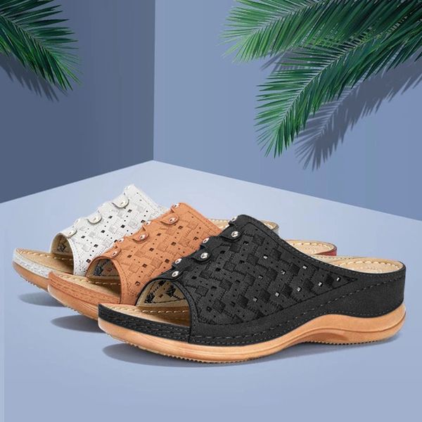 summer female wedge sandals retro open toe casual sandalias ladies mesh breathable low heel shoe beach sandal sale, Black
summer female wedge sandals retro open toe casual sandalias ladies mesh breathable low heel shoe beach sandal sale, Black