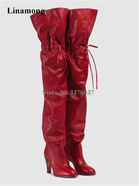 women new fashion round toe slip-on over knee chunky heel boots loose red black thigh long thick high heel boots club shoes
women new fashion round toe slip-on over knee chunky heel boots loose red black thigh long thick high heel boots club shoes