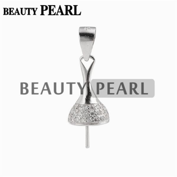 pendant setting for round pearls and cabochon 925 sterling silver zircons drop pendant findings 5 pieces, Slivery;crystal
pendant setting for round pearls and cabochon 925 sterling silver zircons drop pendant findings 5 pieces, Slivery;crystal