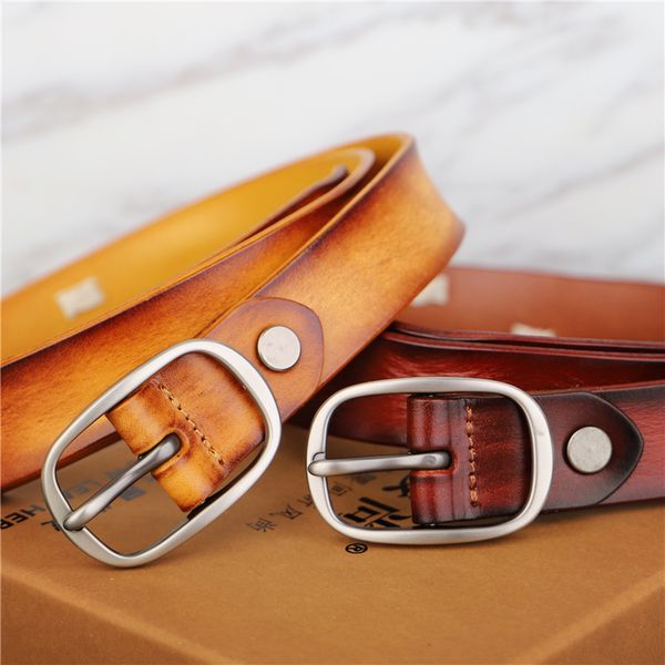 belts for women's leather fashion wild handmade leather belt casual retro jeans belt designer luxury fashion, Black;brown
belts for women's leather fashion wild handmade leather belt casual retro jeans belt designer luxury fashion, Black;brown