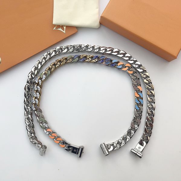fashion new arrive men lady 316l titanium steel engrave four leaf flower colored enamel 18k plated gold thick chain links necklaces 2 color, Silver
fashion new arrive men lady 316l titanium steel engrave four leaf flower colored enamel 18k plated gold thick chain links necklaces 2 color, Silver