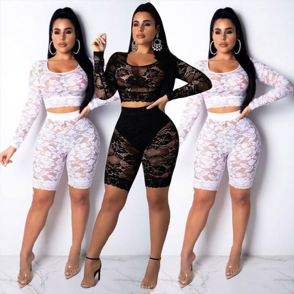 womens 2pcs set crop shorts lace see through long sleeve pullover slim knee length shorts, Gray
womens 2pcs set crop shorts lace see through long sleeve pullover slim knee length shorts, Gray