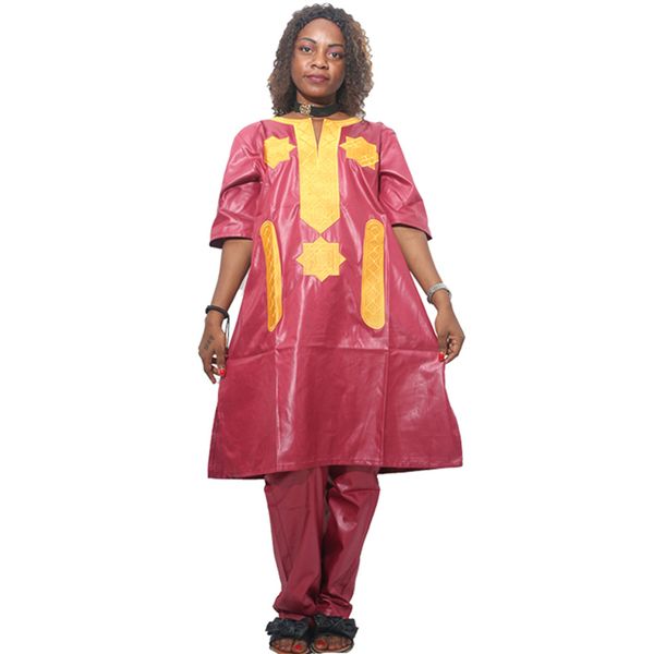 md 2020 african women dress with pants african lady long pant suit white gold traditional clothes soft materials, Red
md 2020 african women dress with pants african lady long pant suit white gold traditional clothes soft materials, Red