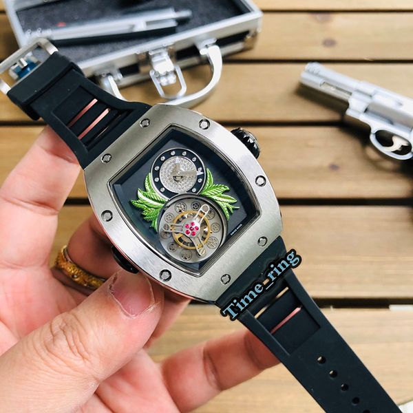 edition rm19-02 skeleton dial silver steel case japan miyota automatic movement sapphire mens watch black rubber strap designer watches, Slivery;brown
edition rm19-02 skeleton dial silver steel case japan miyota automatic movement sapphire mens watch black rubber strap designer watches, Slivery;brown