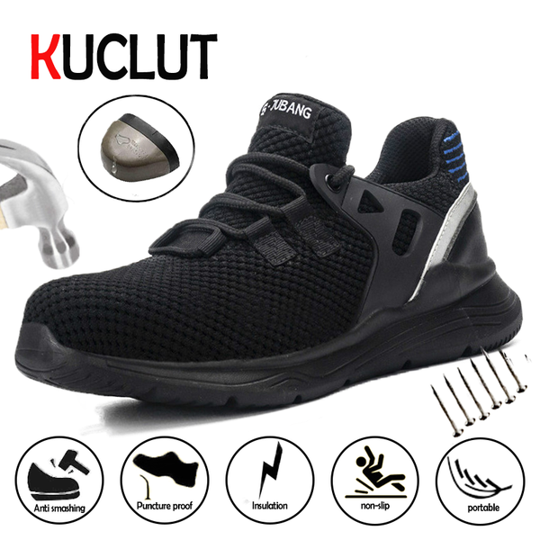 kuclut comfortable and breathable industrial shoes steel toe stab proof safety shoes wear resistant insulation portable, Black
kuclut comfortable and breathable industrial shoes steel toe stab proof safety shoes wear resistant insulation portable, Black