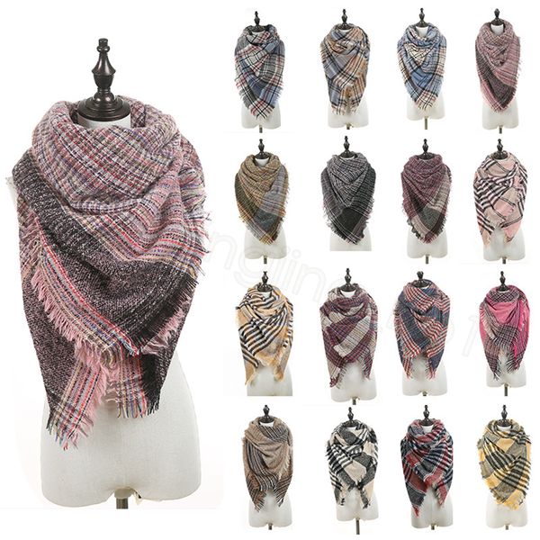 40styles ins triangle plaid scarf women winter cashmere pashmina knitted warm tassel scarves wraps outdoor warm blankets 135*190cm ffa3300-2, Blue;gray
40styles ins triangle plaid scarf women winter cashmere pashmina knitted warm tassel scarves wraps outdoor warm blankets 135*190cm ffa3300-2, Blue;gray