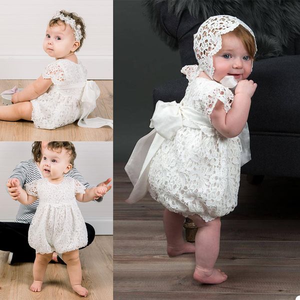 cute full lace christening dresses for babies jumpsuit with belt toddler baptism gowns kids first communication dress, White
cute full lace christening dresses for babies jumpsuit with belt toddler baptism gowns kids first communication dress, White