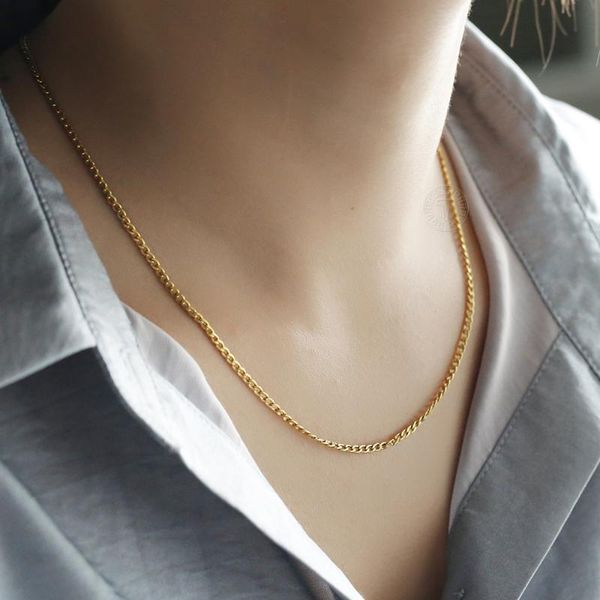 2mm necklace for men women stainless steel curb link chain gold silver color 18inch+2inch extension link wholesale lknm179
2mm necklace for men women stainless steel curb link chain gold silver color 18inch+2inch extension link wholesale lknm179