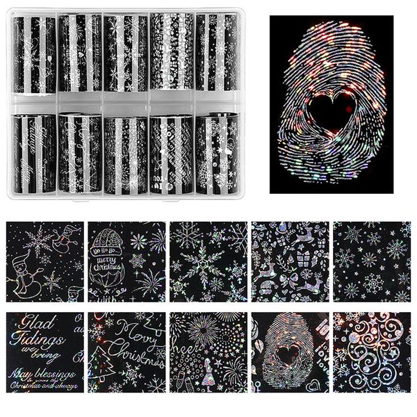 10 rolls/set fashion beautiful christmas decor snowflake nails sequins nail art glitters sticker nail art tools, Black
10 rolls/set fashion beautiful christmas decor snowflake nails sequins nail art glitters sticker nail art tools, Black