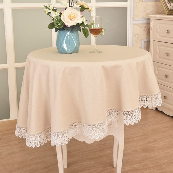 table cloth beige solid color small round tablecloth with lace simple for restaurant dining clothes marriage party christmas
table cloth beige solid color small round tablecloth with lace simple for restaurant dining clothes marriage party christmas