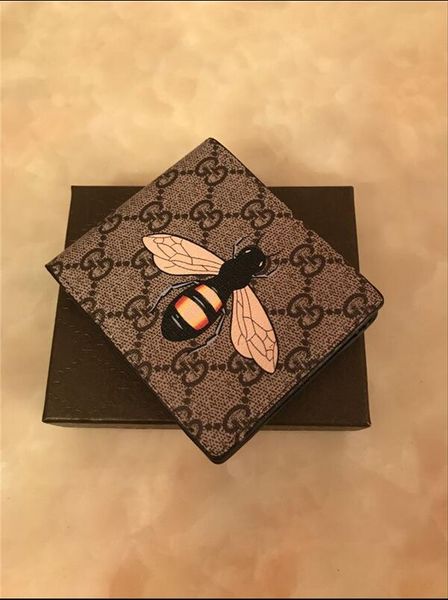 2019 men animal short wallet leather black snake tiger bee wallets women long style purse wallet card holders with gift box a10, Red;black 
2019 men animal short wallet leather black snake tiger bee wallets women long style purse wallet card holders with gift box a10, Red;black