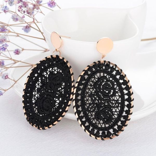 new korean geometry handmade knit dangle earring women boho charm candy color hollow oval earring flower pattern wedding jewelry, Silver
new korean geometry handmade knit dangle earring women boho charm candy color hollow oval earring flower pattern wedding jewelry, Silver