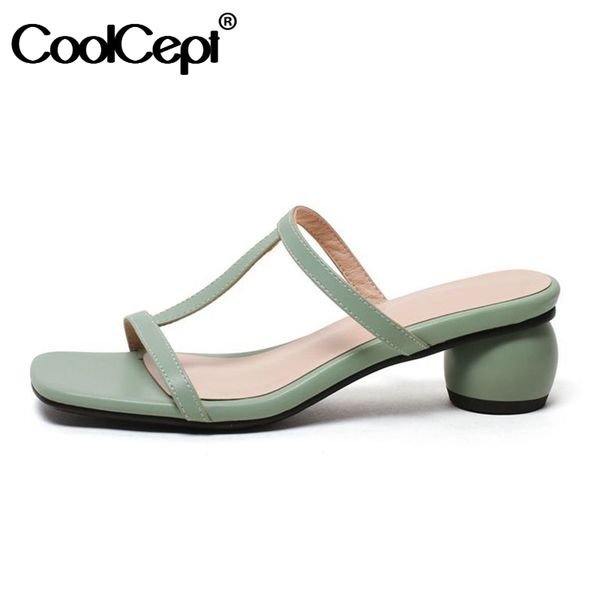 coolcept new fashion women shoes sandals open toe round heel t-strap slip on shoes slides female footwear casual size 30-43, Black
coolcept new fashion women shoes sandals open toe round heel t-strap slip on shoes slides female footwear casual size 30-43, Black