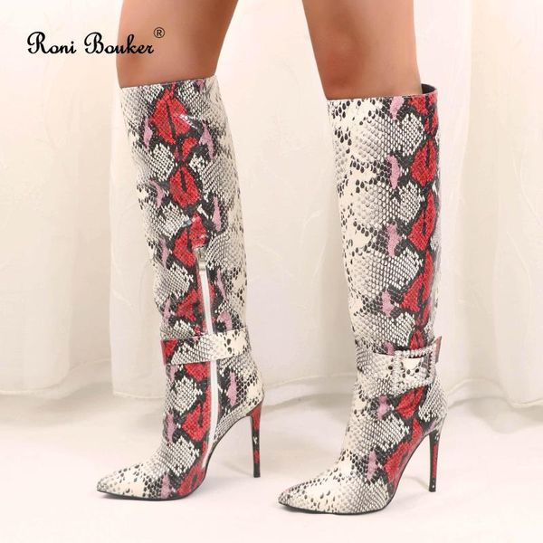 roni bouker new 2020 winter snake pattern shoes woman fashion heels boot women handmade shoe women's zipper knee high boots 39, Black
roni bouker new 2020 winter snake pattern shoes woman fashion heels boot women handmade shoe women's zipper knee high boots 39, Black