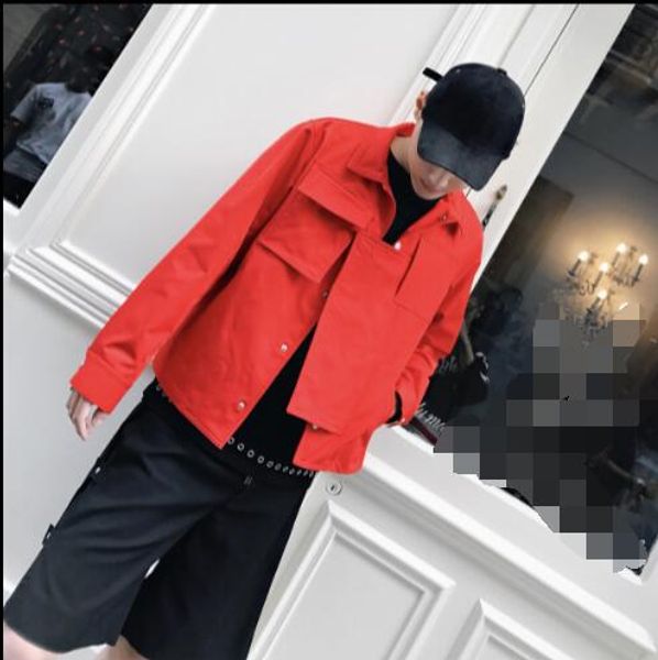 men in windbreaker 2020 new four seasons thin casual slim hip hop cotton multi-pocket red coat, Tan;black
men in windbreaker 2020 new four seasons thin casual slim hip hop cotton multi-pocket red coat, Tan;black
