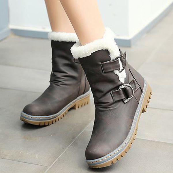 fashion winter boots women snow boots flat heels winter shoes warm fur boot mid-calf spring autumn women's shoes plus size 43, Black
fashion winter boots women snow boots flat heels winter shoes warm fur boot mid-calf spring autumn women's shoes plus size 43, Black