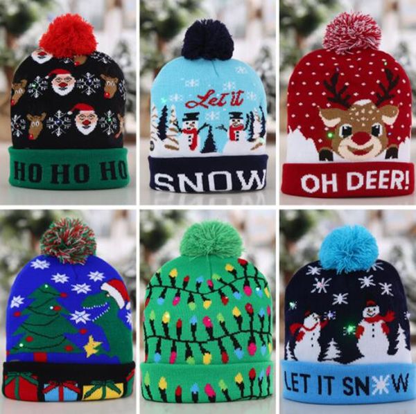us stock led christmas hats knitted pom pom light xmas beanies crochet winter hats deer elk gilrs skull cap 6 colors xmas home decoration
us stock led christmas hats knitted pom pom light xmas beanies crochet winter hats deer elk gilrs skull cap 6 colors xmas home decoration