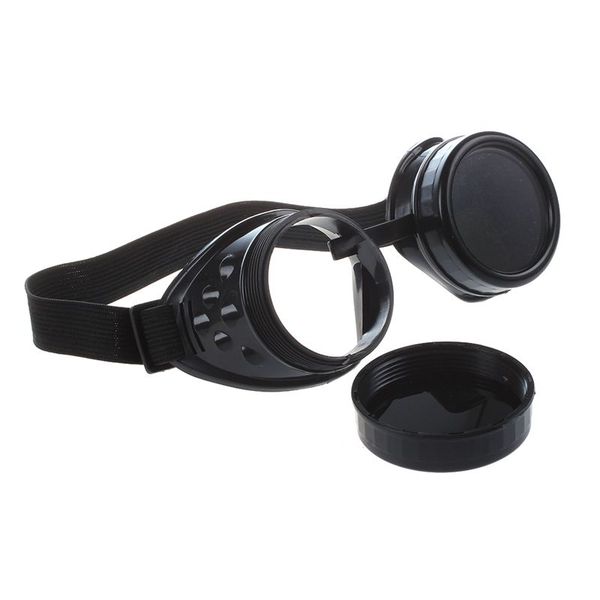 cyber goggles steampunk welding goth cosplay vintage goggles rustic-black & black, Silver
cyber goggles steampunk welding goth cosplay vintage goggles rustic-black & black, Silver