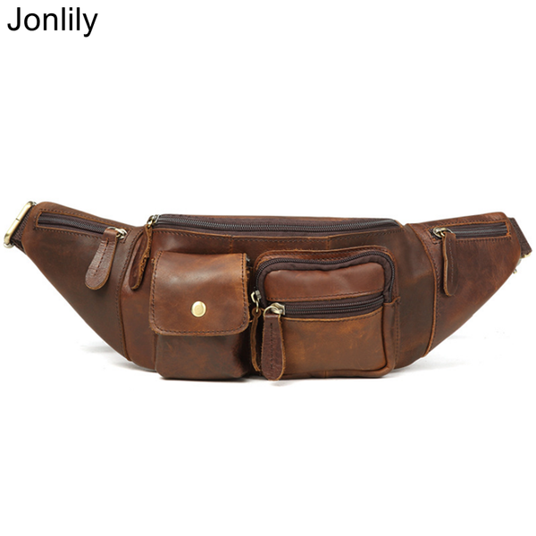 jonlily men's genuine leather waist pack casual shoulder bags male fashion chest bags teens new purse sling bag -kg348
jonlily men's genuine leather waist pack casual shoulder bags male fashion chest bags teens new purse sling bag -kg348