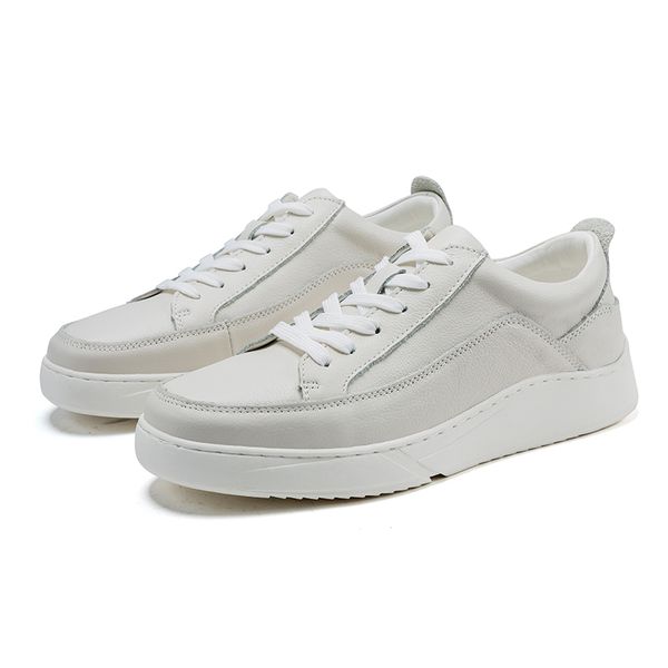 men' casual shoes first layer leather white shoes for men 38-44 outdoor hiking sneakers student's flats lac-up oxfords *, Black
men' casual shoes first layer leather white shoes for men 38-44 outdoor hiking sneakers student's flats lac-up oxfords *, Black