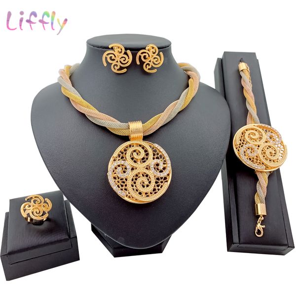 wedding fashion jewelry sets round necklace tassel bracelet hollow earrings ring elegant bridal jewelry, Silver
wedding fashion jewelry sets round necklace tassel bracelet hollow earrings ring elegant bridal jewelry, Silver