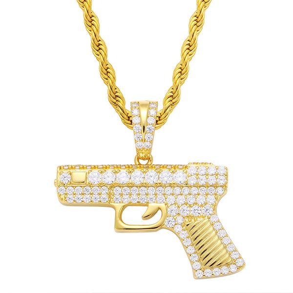 hip hop зубец настройка cz камень bling out csgo автоматического пистолет gun подвески ожерелье для мужчин рэппера ювелирных изделий, Silver
hip hop зубец настройка cz камень bling out csgo автоматического пистолет gun подвески ожерелье для мужчин рэппера ювелирных изделий, Silver