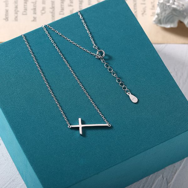real 925 sterling silver cross chokers necklaces for women, fashion simple woman's necklace gift fine jewelry silver neck chain
real 925 sterling silver cross chokers necklaces for women, fashion simple woman's necklace gift fine jewelry silver neck chain