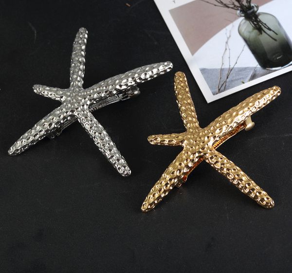 2020 trendy women hair clips vintage seastar metal hairpins for women barrette girl gift hair accessories gold/silver color, Golden;silver
2020 trendy women hair clips vintage seastar metal hairpins for women barrette girl gift hair accessories gold/silver color, Golden;silver