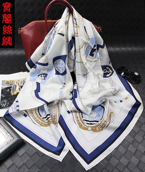 new big sailing map silk twill silk sailing boat big square scarf hangzhou silk scarf fashion, Blue;gray
new big sailing map silk twill silk sailing boat big square scarf hangzhou silk scarf fashion, Blue;gray