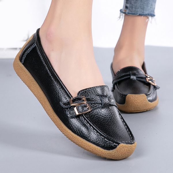 loafers women's shoes flats pu leather casual woman shoe buckle slip on sewing solid comfort ladies footwear breathable hollow, Black
loafers women's shoes flats pu leather casual woman shoe buckle slip on sewing solid comfort ladies footwear breathable hollow, Black