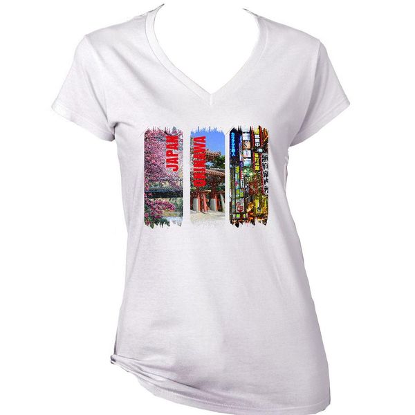 okinawa japan neue baumwolle weie dame t shir 
okinawa japan neue baumwolle weie dame t shir