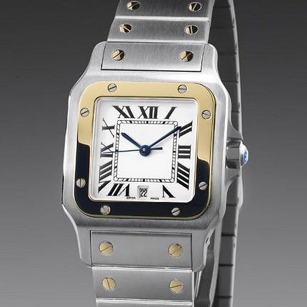 classic new fashion steel date mens women japan quartz style watches ca03 delivery, Slivery;brown
classic new fashion steel date mens women japan quartz style watches ca03 delivery, Slivery;brown