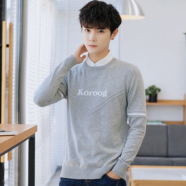 2020 autumn and winter youth men's pullover round neck pullover long sleeve korean striped sweater slim men's sweater rtgu2, Blue
2020 autumn and winter youth men's pullover round neck pullover long sleeve korean striped sweater slim men's sweater rtgu2, Blue